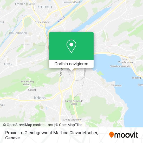 Praxis im Gleichgewicht Martina Clavadetscher Karte