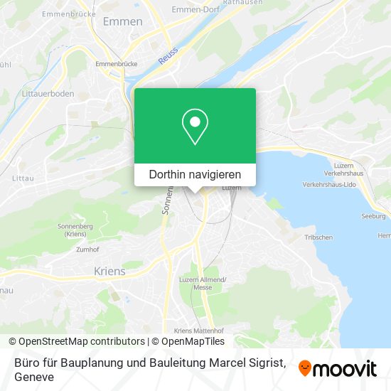 Büro für Bauplanung und Bauleitung Marcel Sigrist Karte