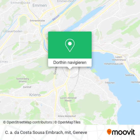 C. a. da Costa Sousa Embrach, mit Karte