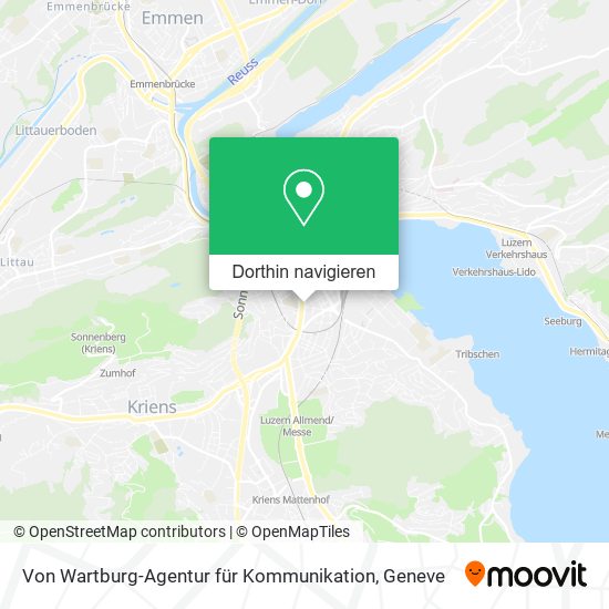 Von Wartburg-Agentur für Kommunikation Karte