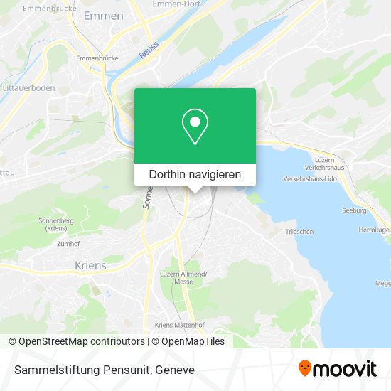 Sammelstiftung Pensunit Karte