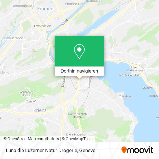 Luna die Luzerner Natur Drogerie Karte