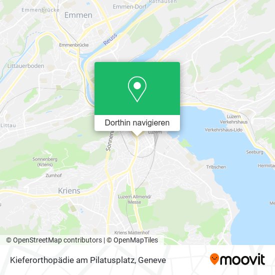 Kieferorthopädie am Pilatusplatz Karte