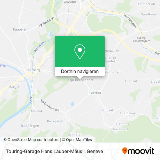 Touring-Garage Hans Lauper-Mäusli Karte