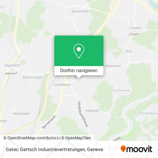Getec Gertsch Industrievertretungen Karte