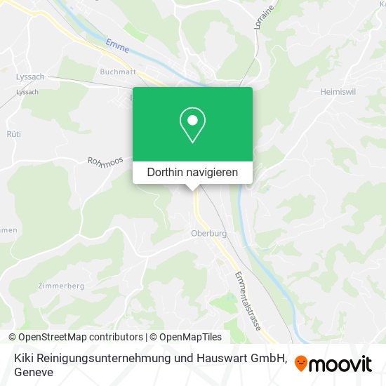 Kiki Reinigungsunternehmung und Hauswart GmbH Karte