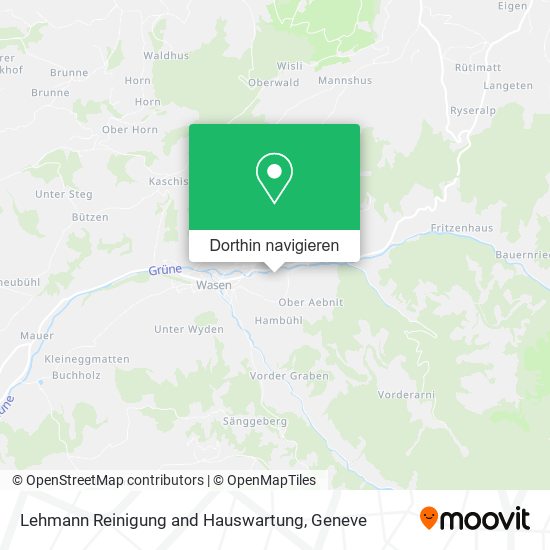 Lehmann Reinigung and Hauswartung Karte