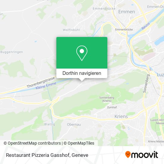 Restaurant Pizzeria Gasshof Karte
