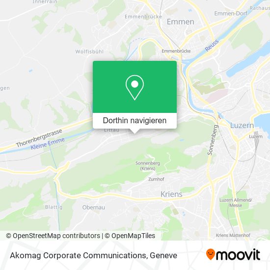 Akomag Corporate Communications Karte