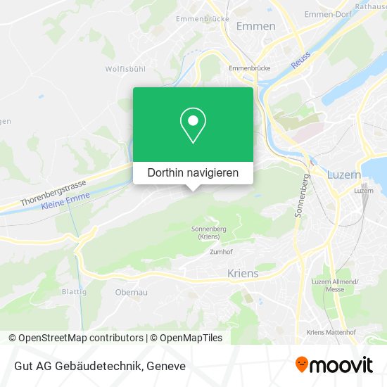Gut AG Gebäudetechnik Karte