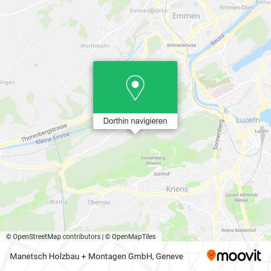 Manetsch Holzbau + Montagen GmbH Karte