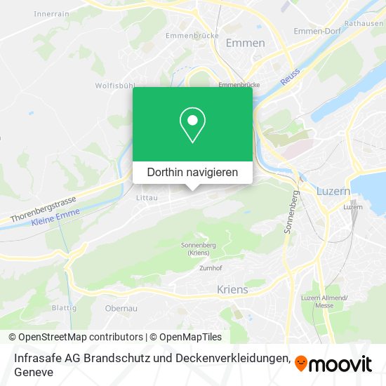 Infrasafe AG Brandschutz und Deckenverkleidungen Karte
