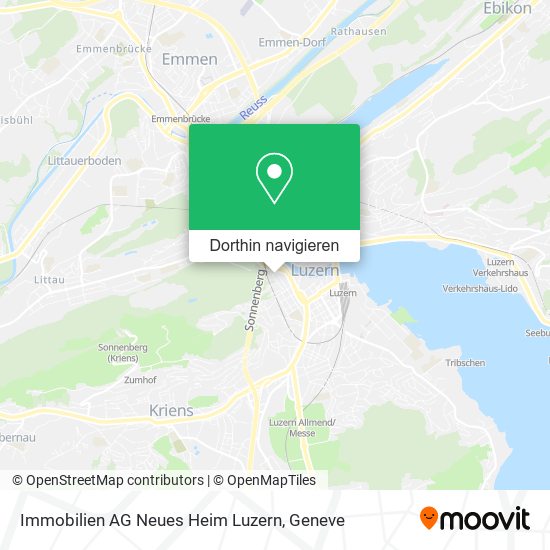 Immobilien AG Neues Heim Luzern Karte