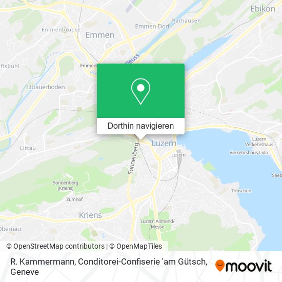 R. Kammermann, Conditorei-Confiserie 'am Gütsch Karte