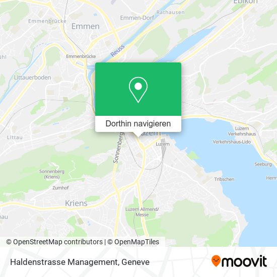 Haldenstrasse Management Karte
