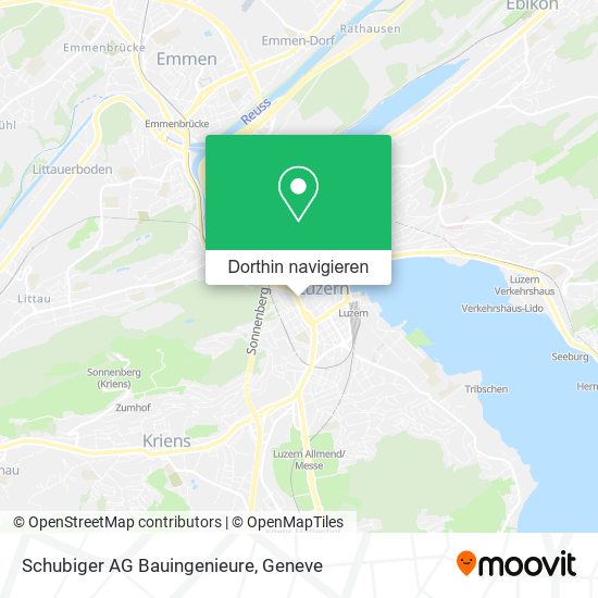 Schubiger AG Bauingenieure Karte