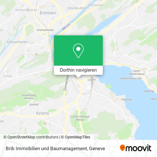 Brib Immobilien und Baumanagement Karte