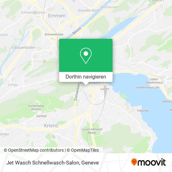Jet Wasch Schnellwasch-Salon Karte