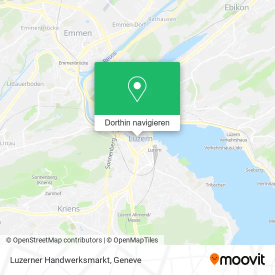 Luzerner Handwerksmarkt Karte
