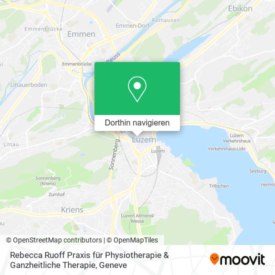 Rebecca Ruoff Praxis für Physiotherapie & Ganzheitliche Therapie Karte