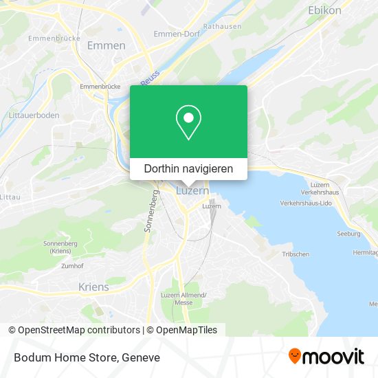 Bodum Home Store Karte