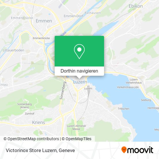Victorinox Store Luzern Karte