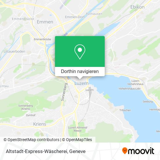 Altstadt-Express-Wäscherei Karte