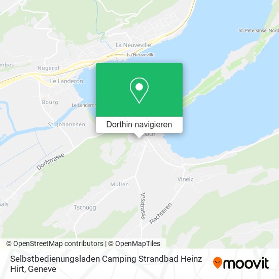 Selbstbedienungsladen Camping Strandbad Heinz Hirt Karte