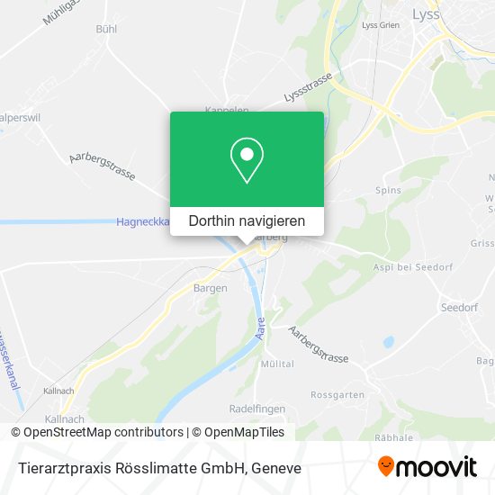 Tierarztpraxis Rösslimatte GmbH Karte