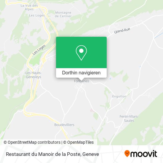 Restaurant du Manoir de la Poste Karte