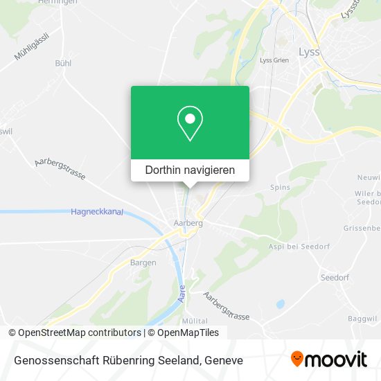 Genossenschaft Rübenring Seeland Karte