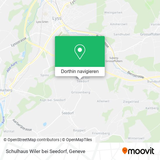 Schulhaus Wiler bei Seedorf Karte