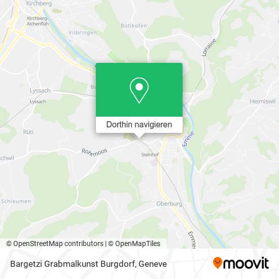 Bargetzi Grabmalkunst Burgdorf Karte