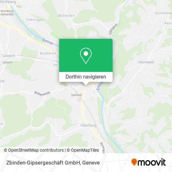 Zbinden-Gipsergeschäft GmbH Karte