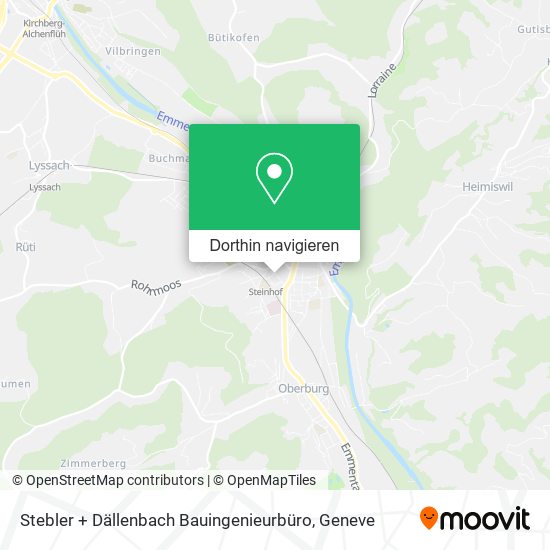 Stebler + Dällenbach Bauingenieurbüro Karte