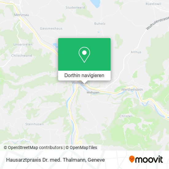 Hausarztpraxis Dr. med. Thalmann Karte
