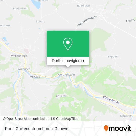 Prins Gartenunternehmen Karte