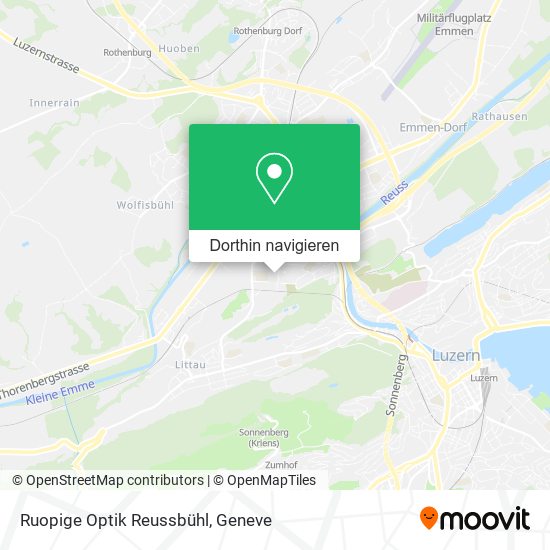 Ruopige Optik Reussbühl Karte