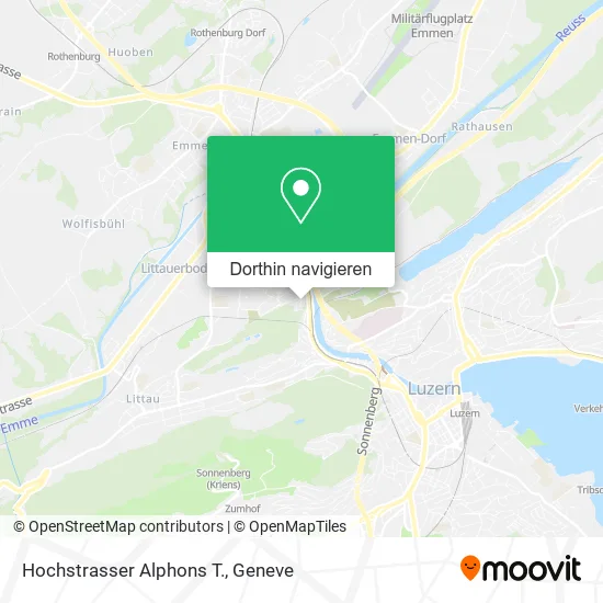 Hochstrasser Alphons T. Karte