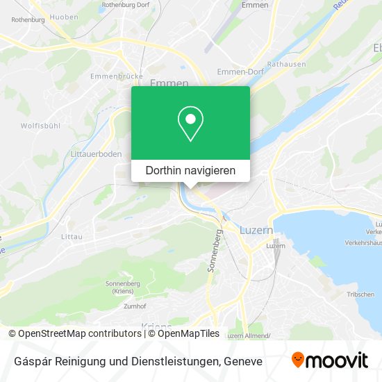 Gáspár Reinigung und Dienstleistungen Karte