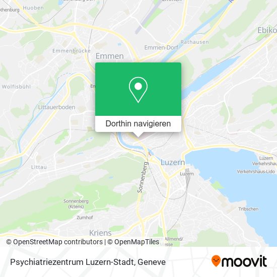 Psychiatriezentrum Luzern-Stadt Karte