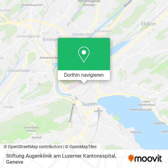 Stiftung Augenklinik am Luzerner Kantonsspital Karte