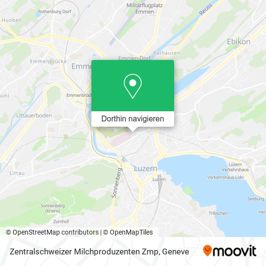 Zentralschweizer Milchproduzenten Zmp Karte