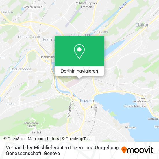 Verband der Milchlieferanten Luzern und Umgebung Genossenschaft Karte