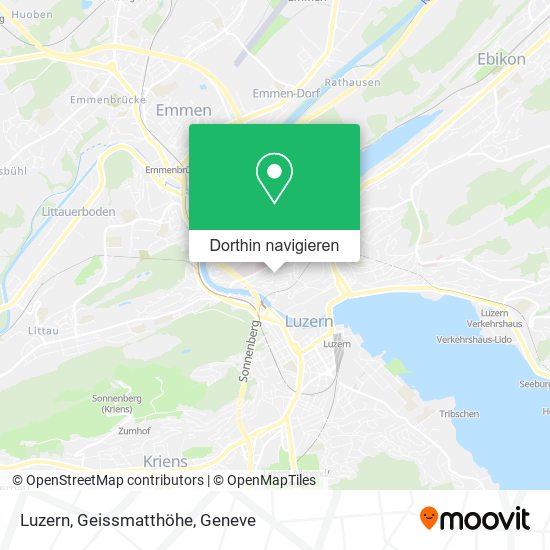 Luzern, Geissmatthöhe Karte