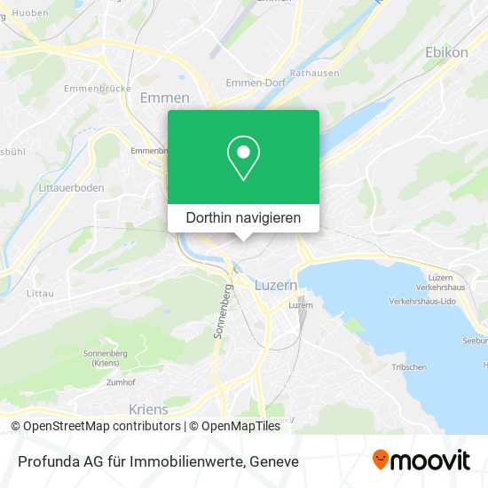Profunda AG für Immobilienwerte Karte