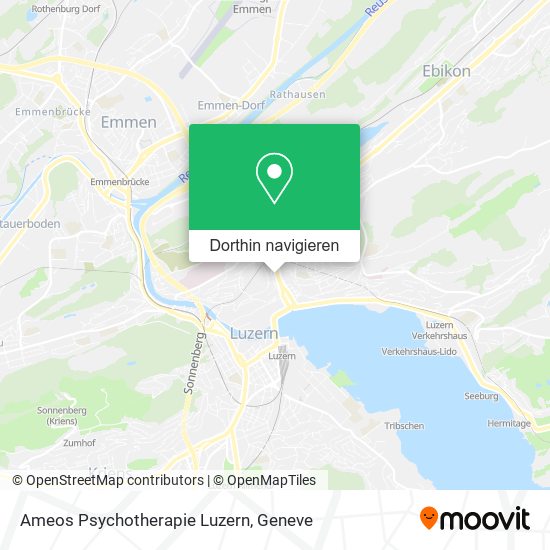 Ameos Psychotherapie Luzern Karte