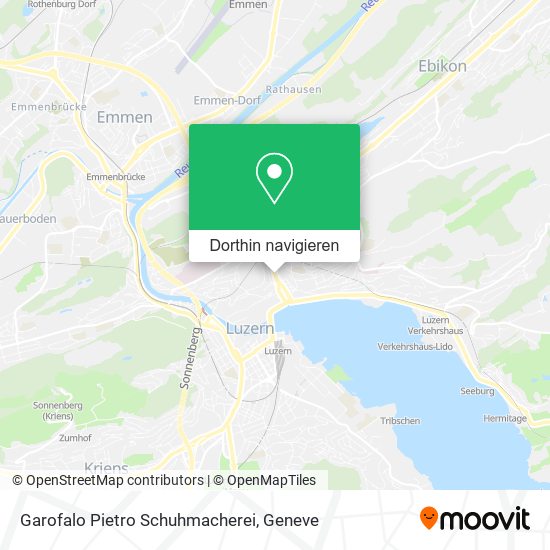 Garofalo Pietro Schuhmacherei Karte