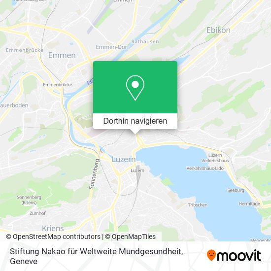 Stiftung Nakao für Weltweite Mundgesundheit Karte
