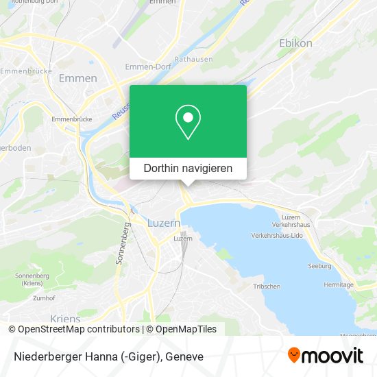 Niederberger Hanna (-Giger) Karte